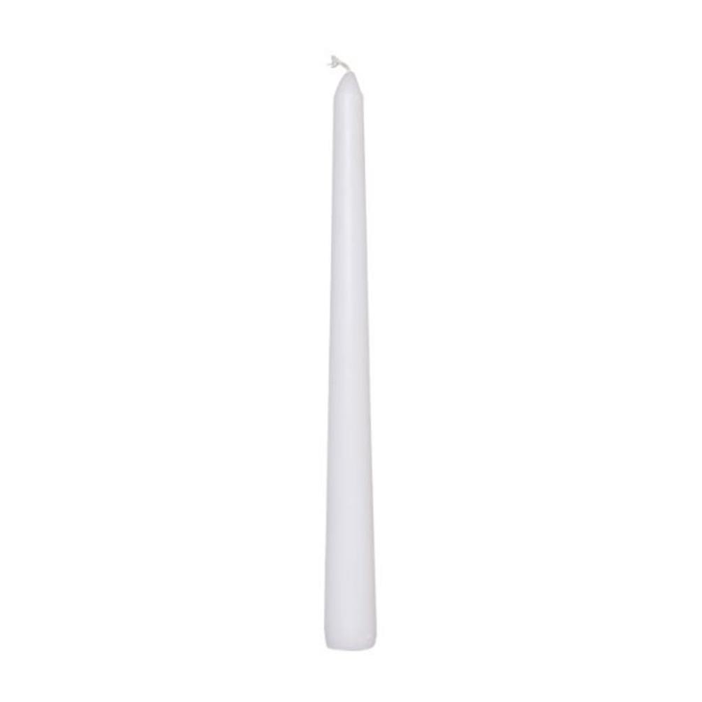 Price's Venetian White Wrapped Dinner Candles 25cm (Pack of 10) Extra Image 1
